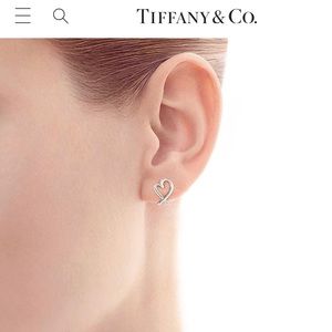 Tiffany & Co loving heart earrings